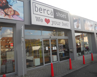 Façade du magasin de chaussures BERCA à Mouscron