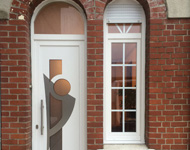 Chassis et Porte en PVC blanc